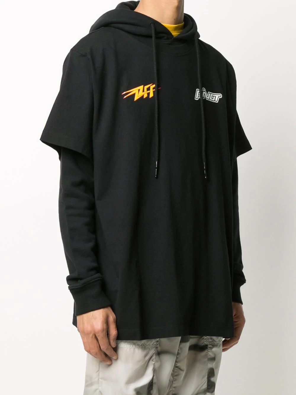 Thunder Popover layered hoodie - 4