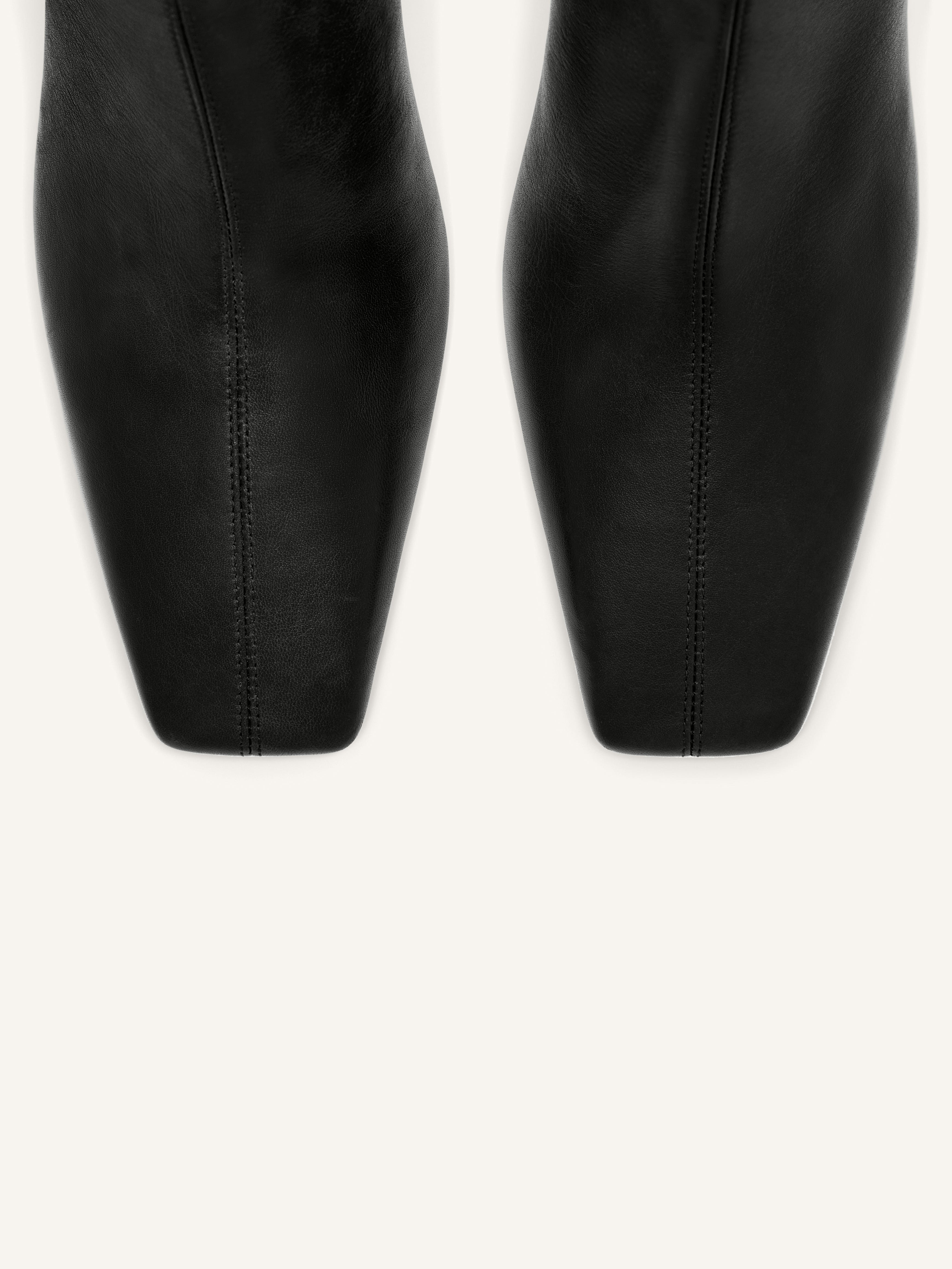 HERITAGE SHADOW LEATHER ANKLE BOOTS - 4