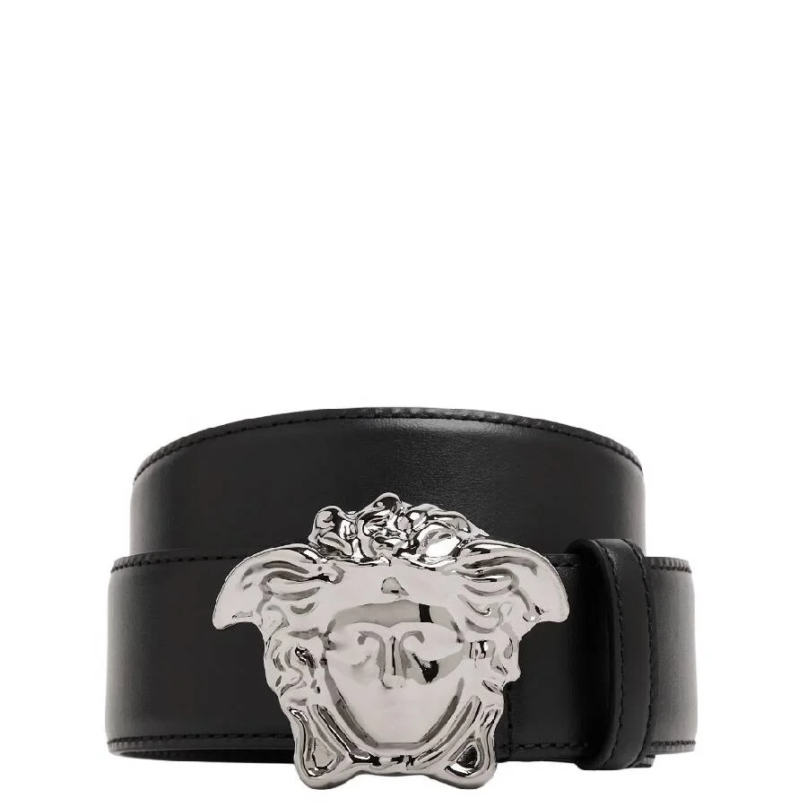 Versace La Medusa Buckle Leather Belt - 1