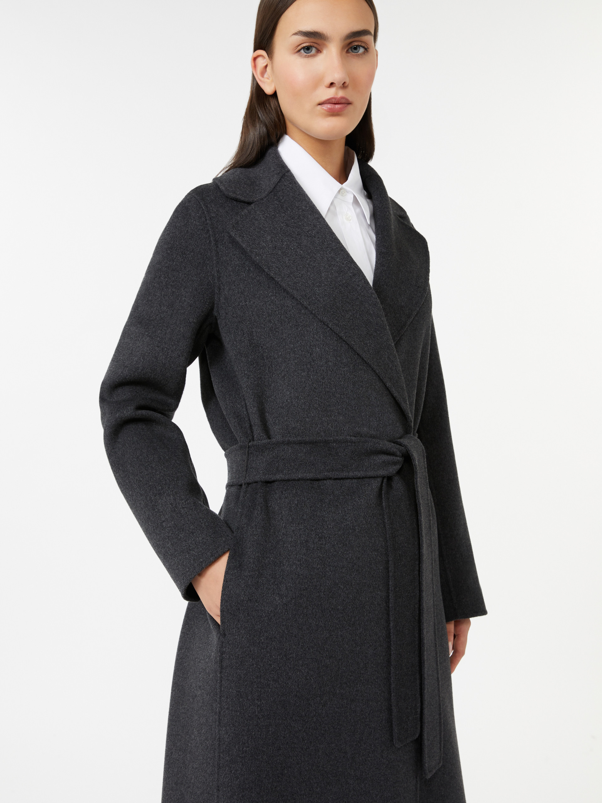 POLDO Wool drap wrap coat - 5