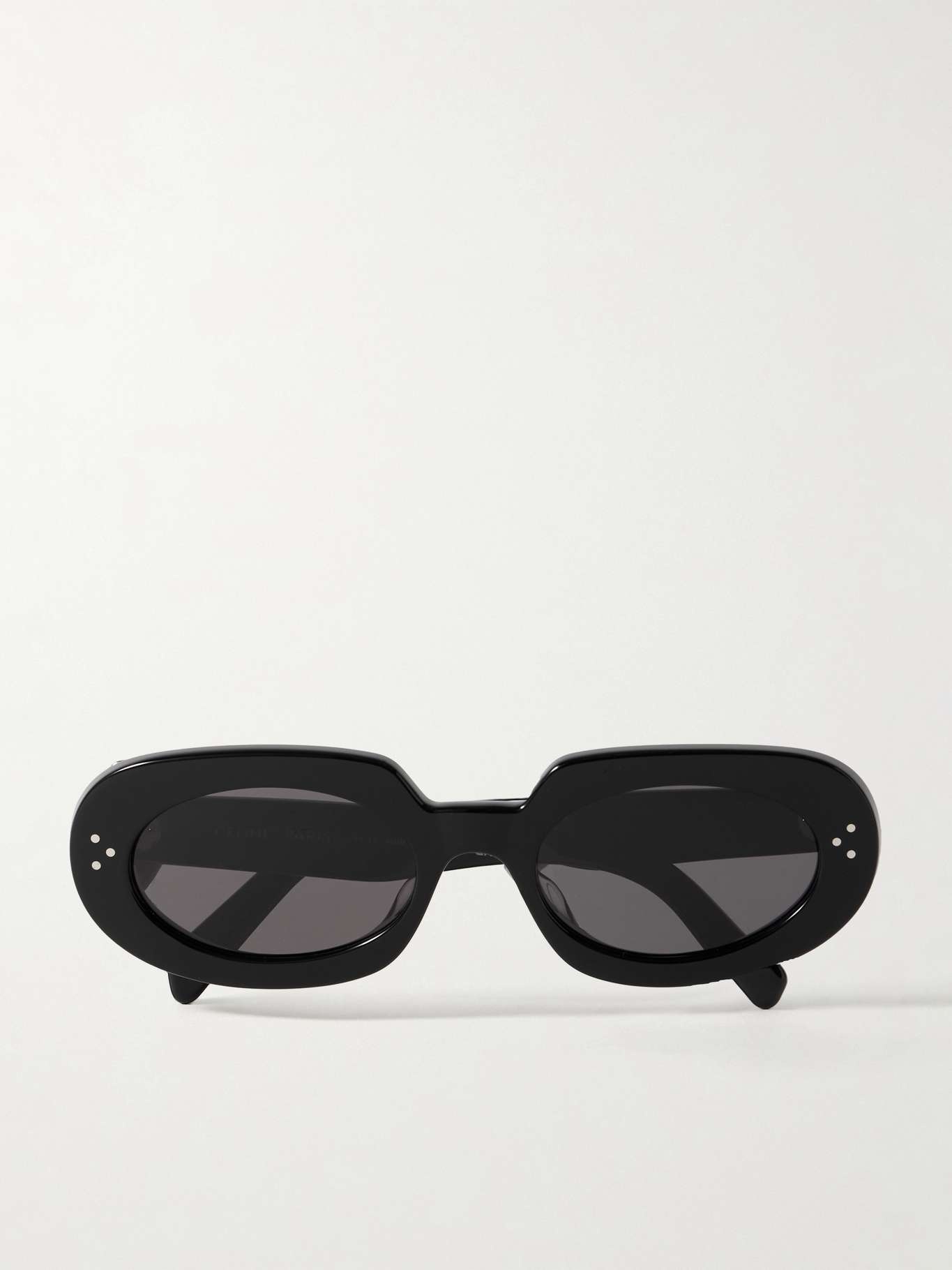 Bold oval-frame acetate sunglasses - 1