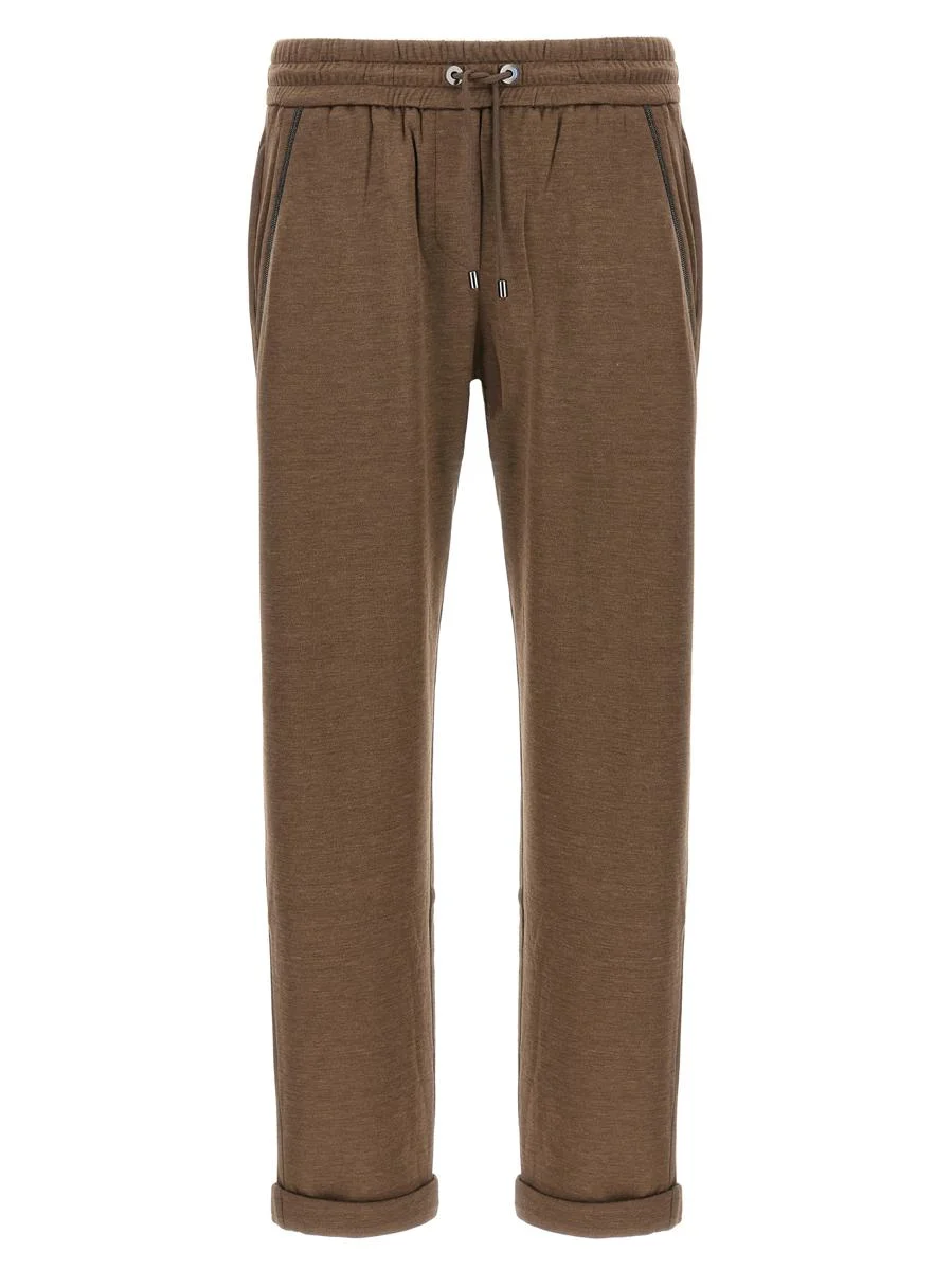 Brunello Cucinelli 'Shiny Pocket Detail' Joggers - 1
