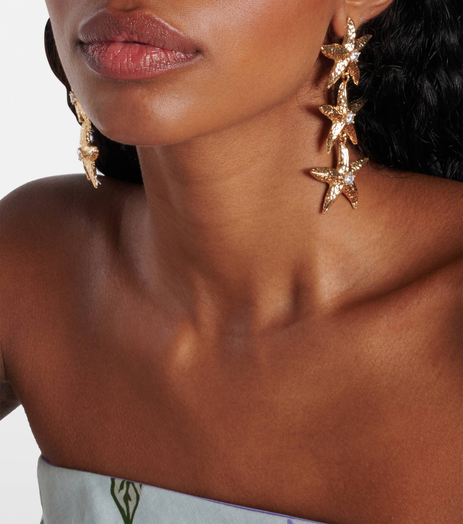 18kt gold-plated earrings - 3