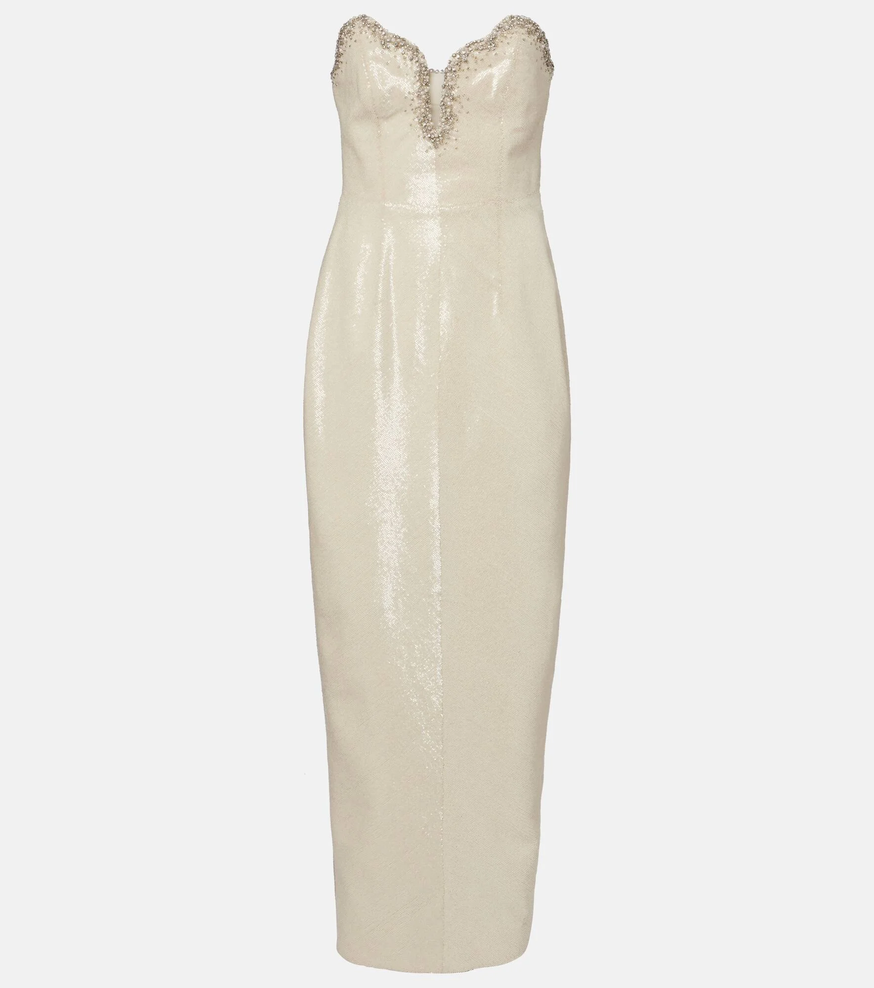 Selene embellished bustier gown - 1