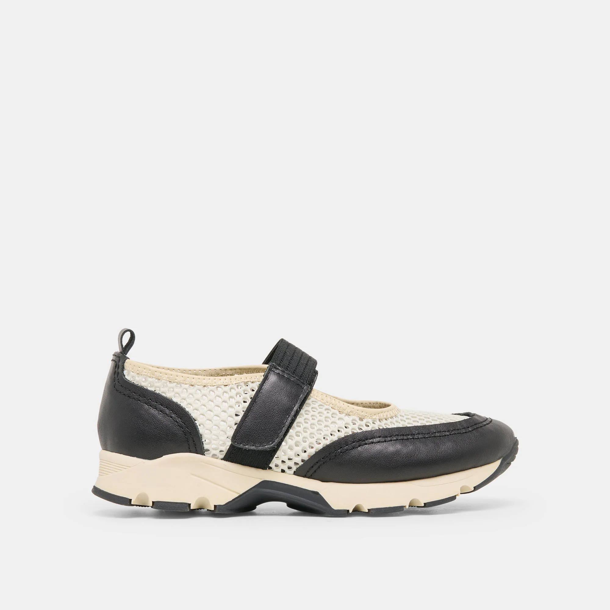 SELINE SNEAKERS WHITE BLACK MESH - 1