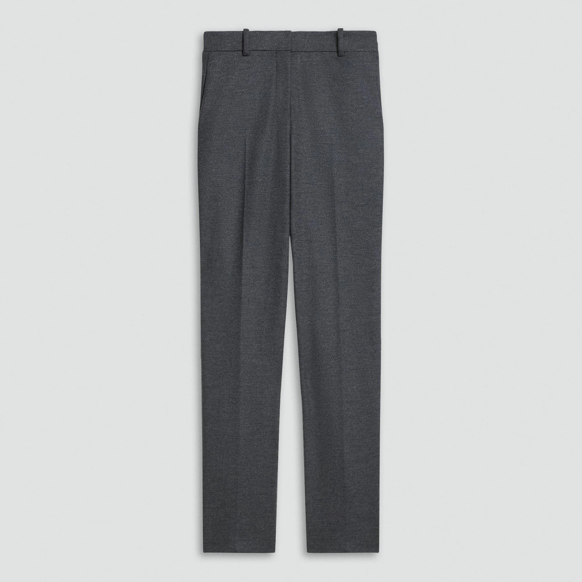 Slim Leg Pant in Wool-Blend Knit - 1