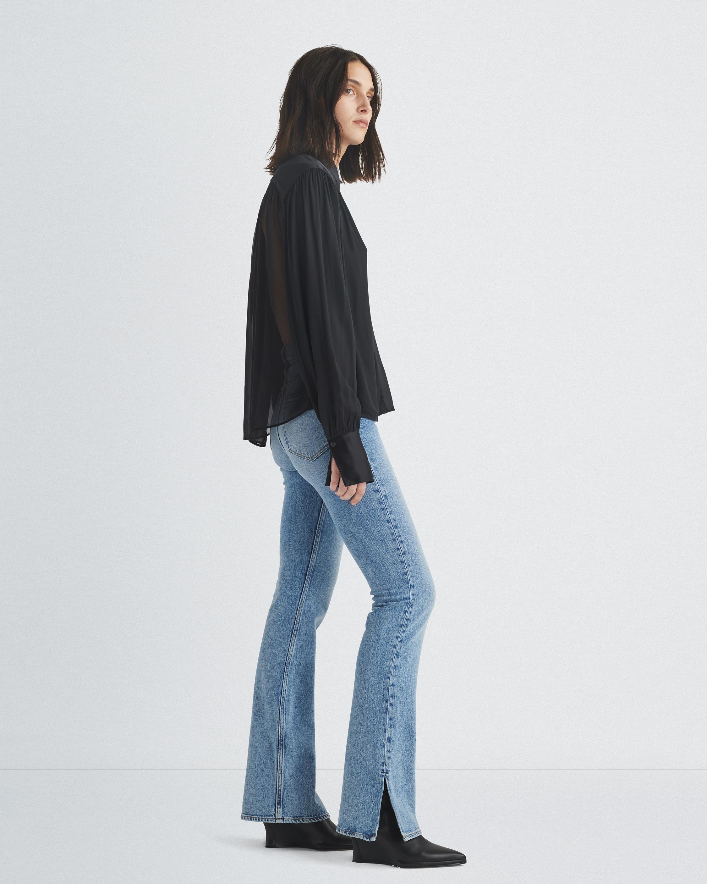 Aubrey Georgette Blouse
Relaxed Fit Button Down - 4