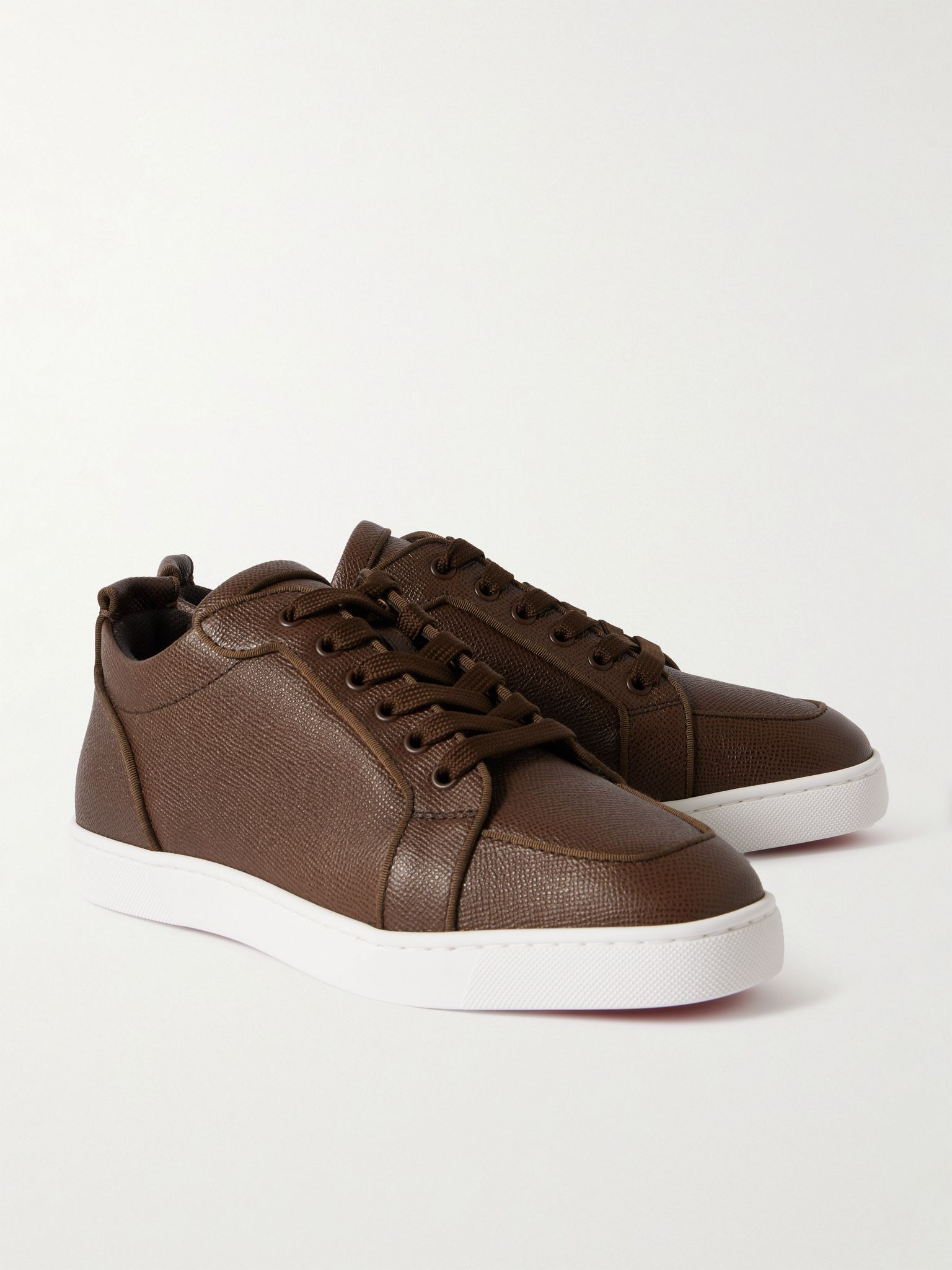 Rantulow Full-Grain Leather Sneakers Brown - 4