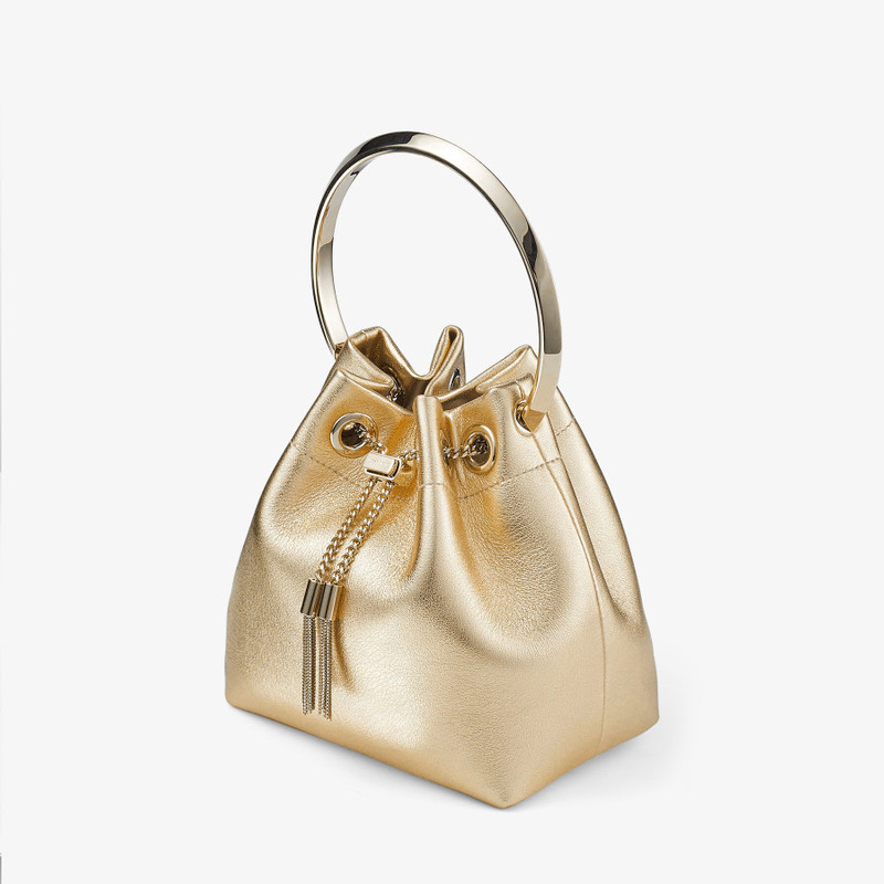JIMMY CHOO Bon Bon
Gold Metallic Nappa Bag with Metal Handle outlook