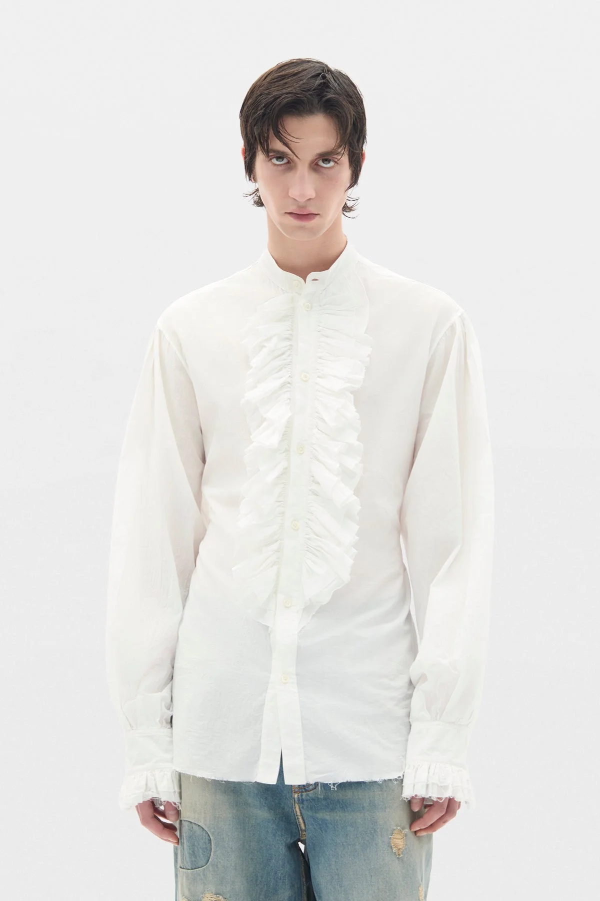 Nuel Ruffled Plastron Comfort Shirt - 1