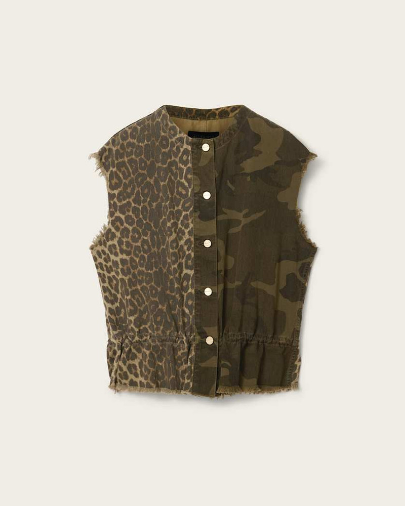 SOFI CAMO LEOPARD PRINT VEST 1
