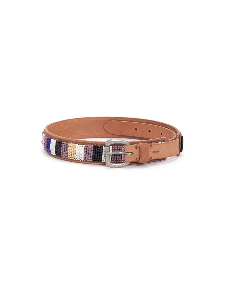 BEADS BELT 30MM W NATURAL - 1