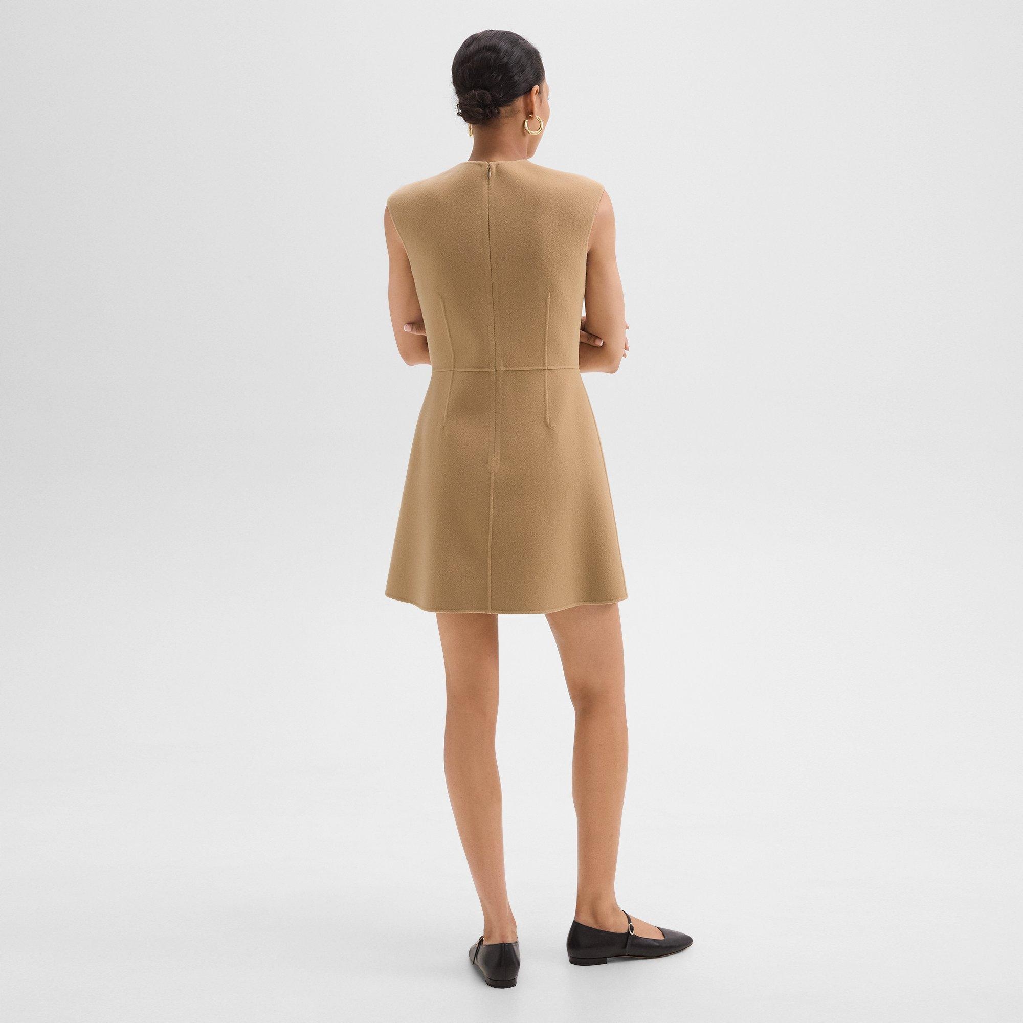 Mini Wrap Dress in Double-Face Wool-Cashmere - 4