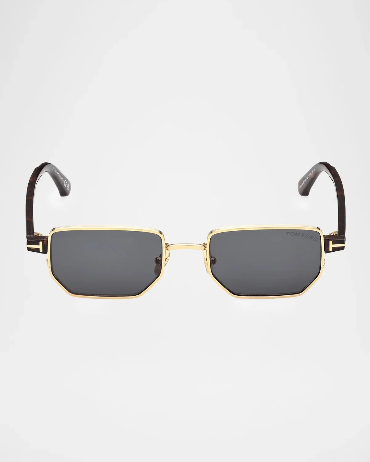 Men's Liam 02 Rectangular Metal Sunglasses - 1
