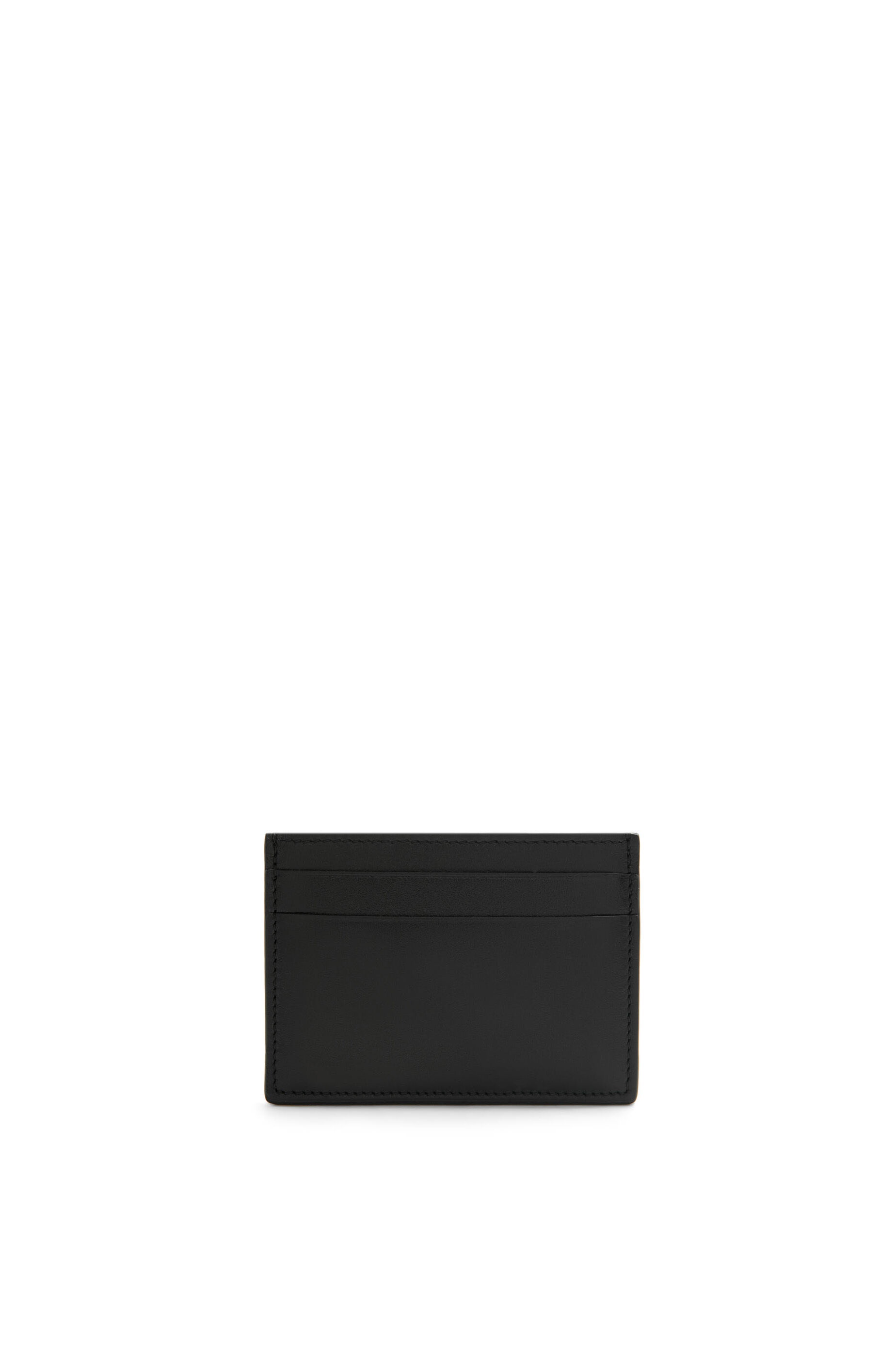 Embossed LOEWE plain cardholder in shiny nappa calfskin - 3