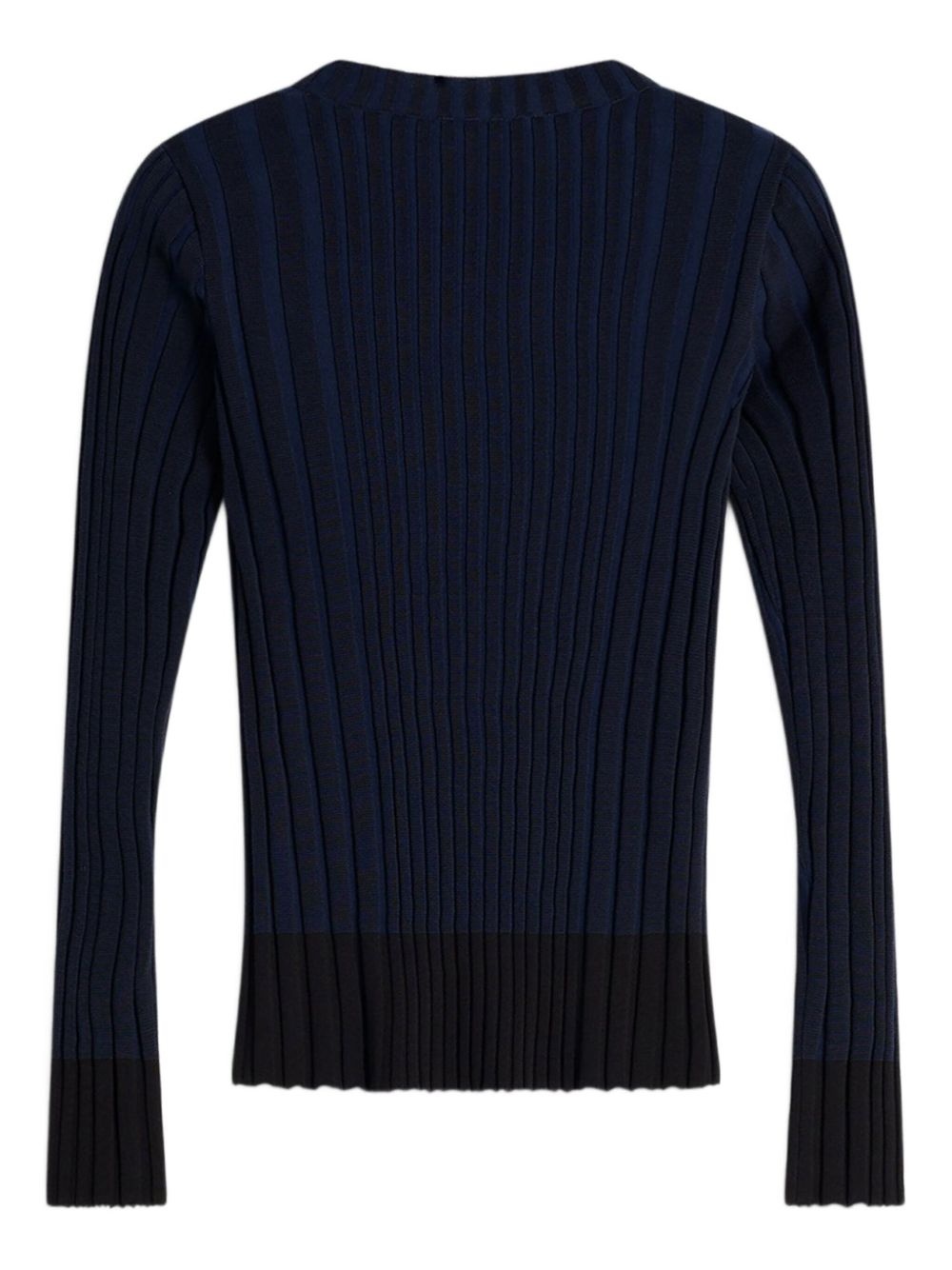 ribbed long-sleeve sweater - 6