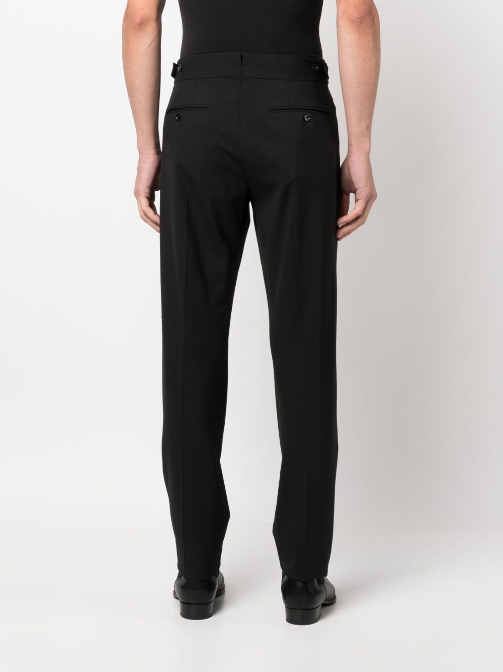 tailored wool-blend trousers - 4