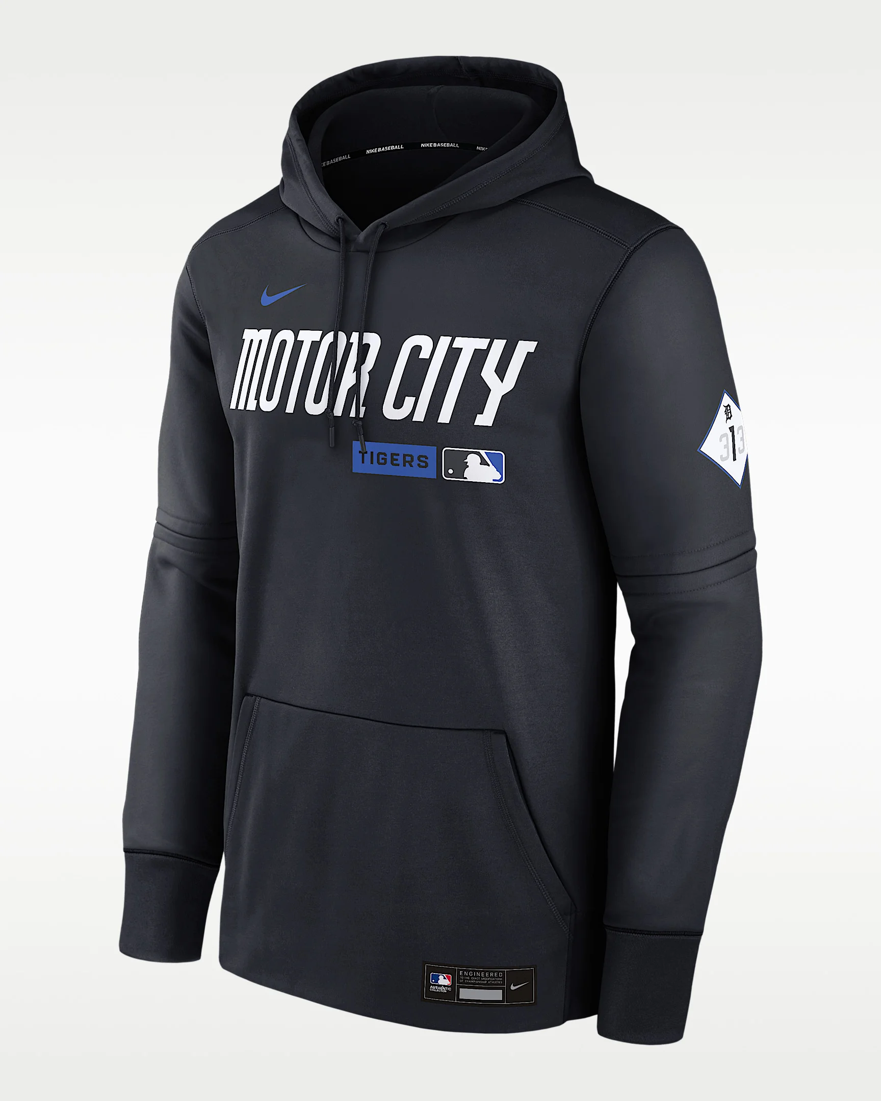 Detroit Tigers Authentic Collection City Connect Men's Nike Therma MLB Pullover Hoodie - 1