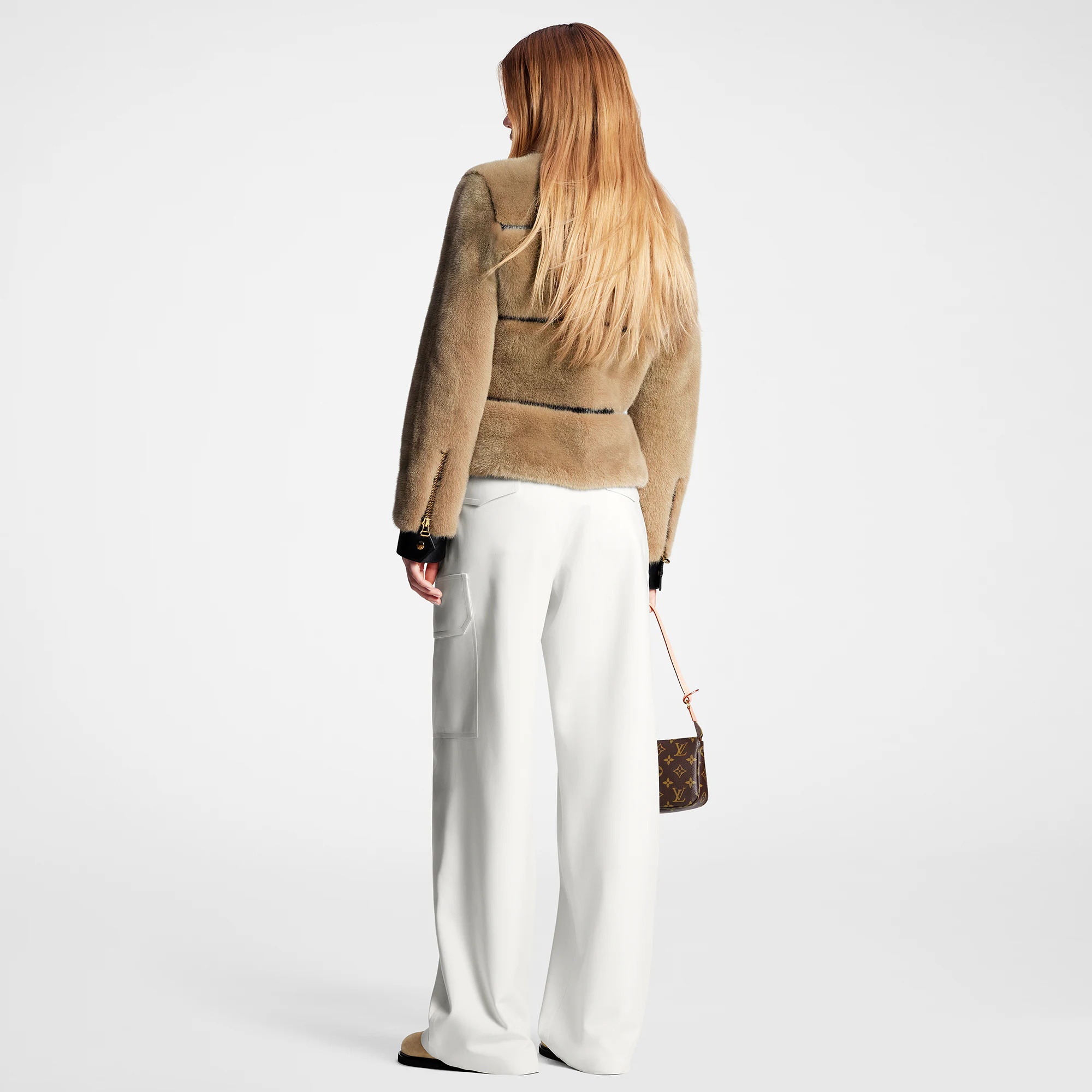 Bomber Collar Mink Jacket - 3