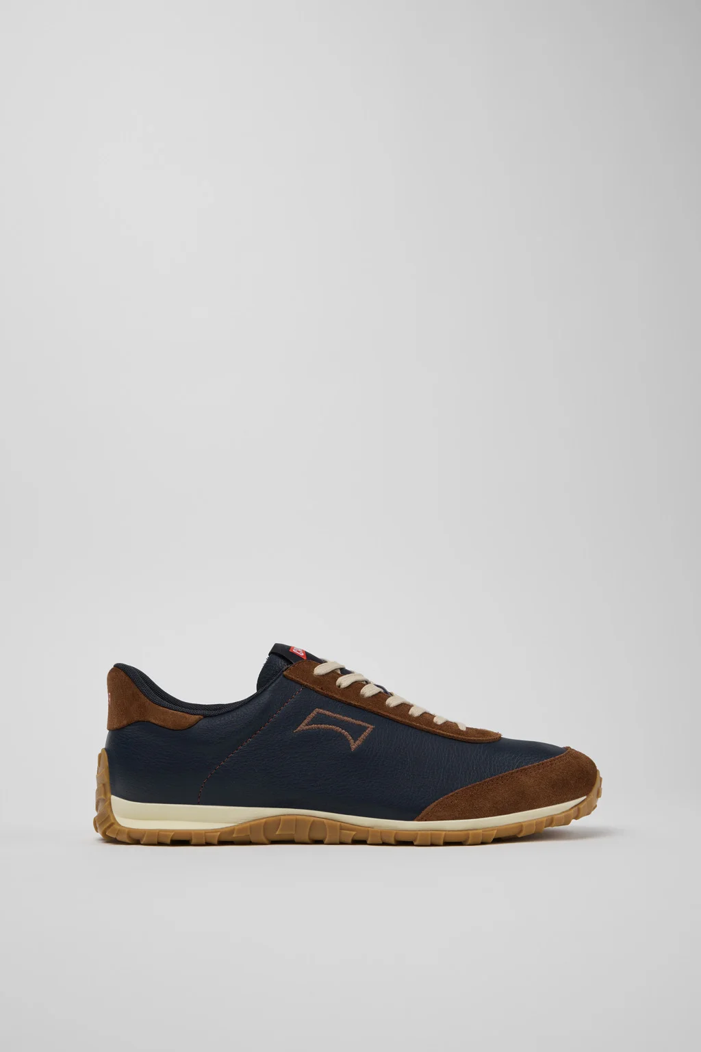 Drift Walk Blue Leather and Nubuck Sneakers for Men. - 1