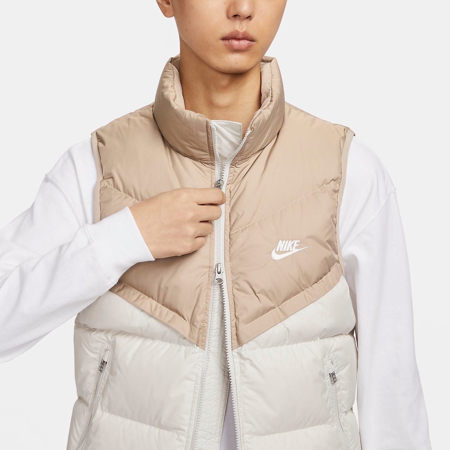 Nike Storm Fit Windrunner PRIMALOFT Filled Vest 'Khaki White' FB8184-247 - 2