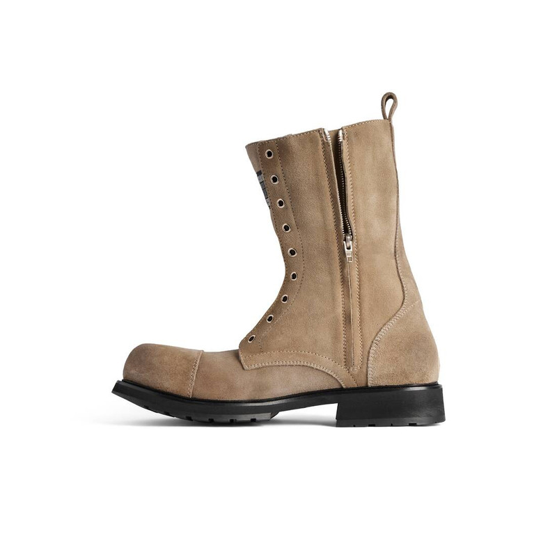 BALENCIAGA Men's Truck Lace-up Boot in Sand outlook