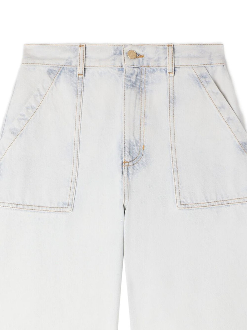 Sandro faded denim shorts outlook