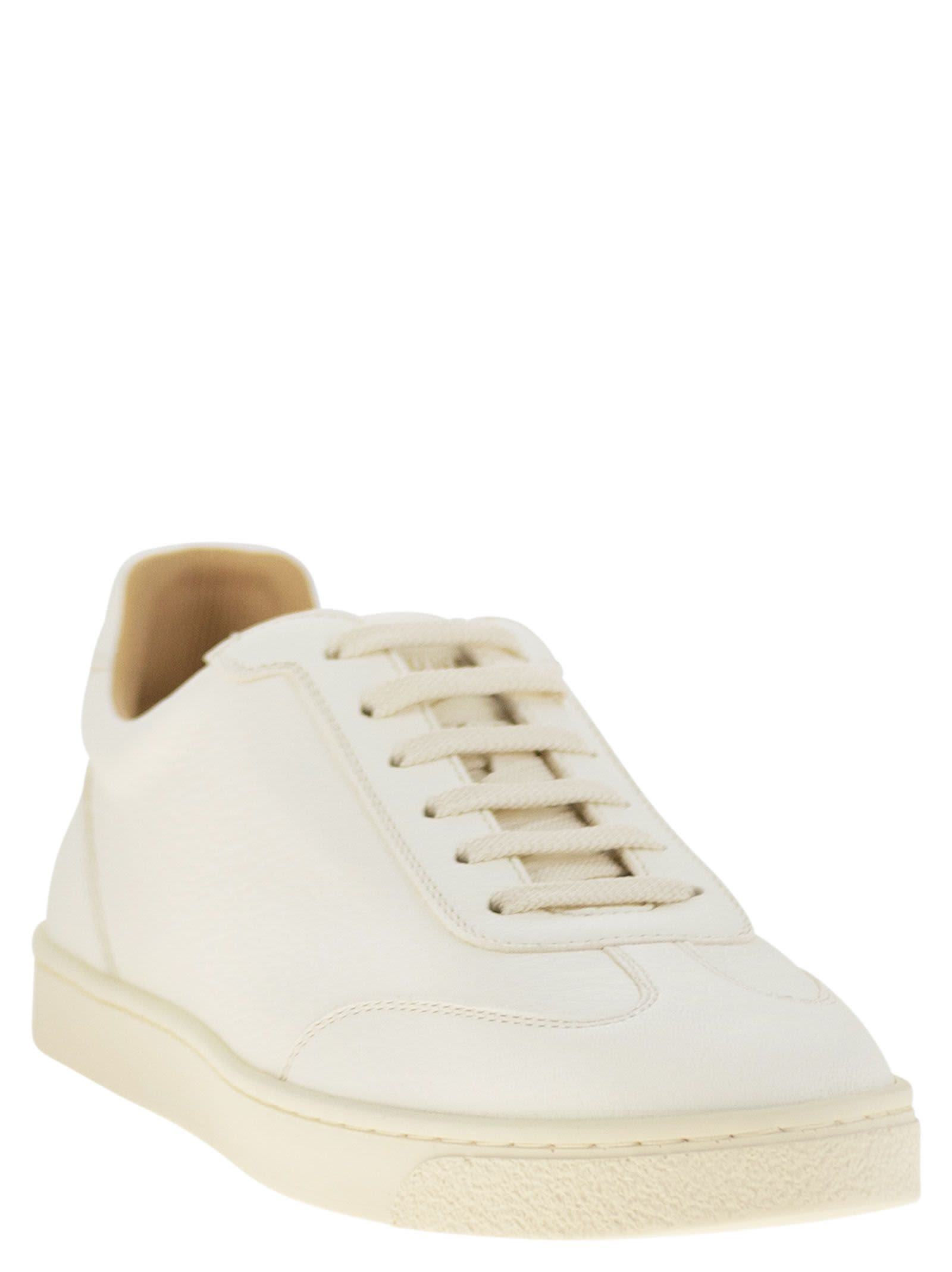 Brunello Cucinelli Men Deerskin Trainers With Latex Sole - 2