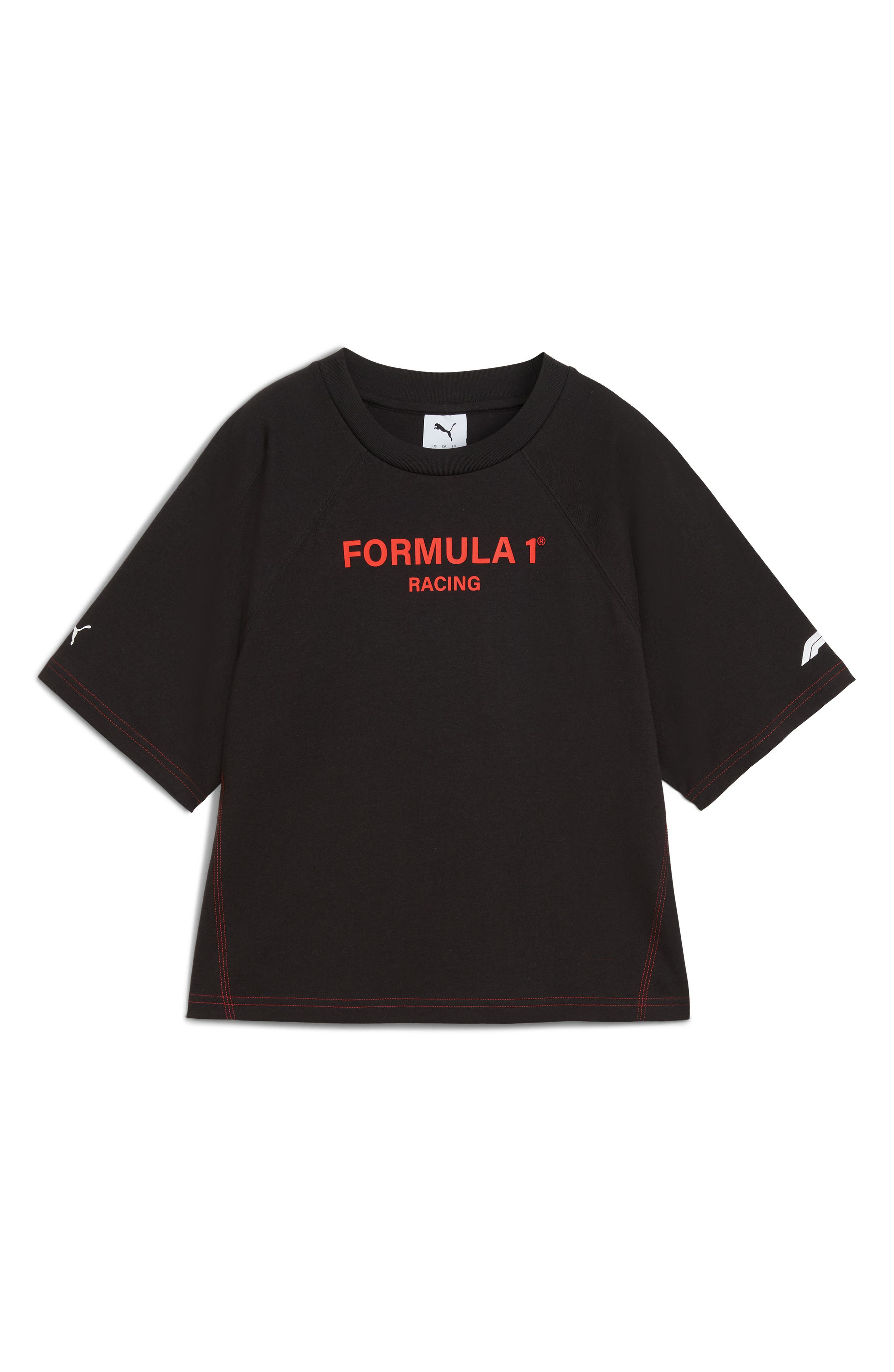 PUMA Formula 1® Raglan Sleeve Cotton T-Shirt in Puma Black at Nordstrom - 3