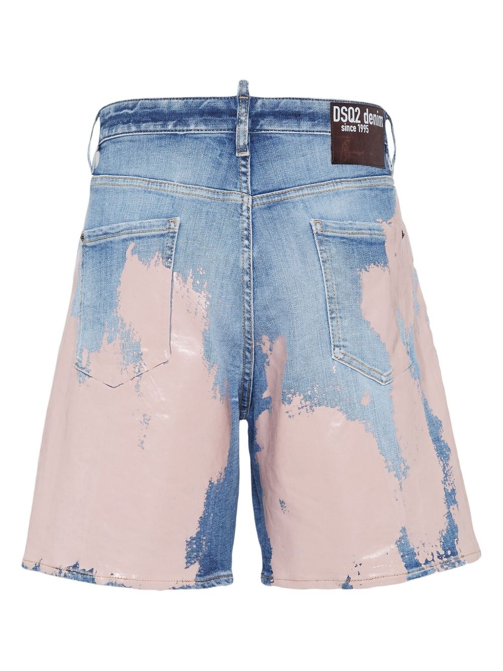 painterly-print shorts - 2