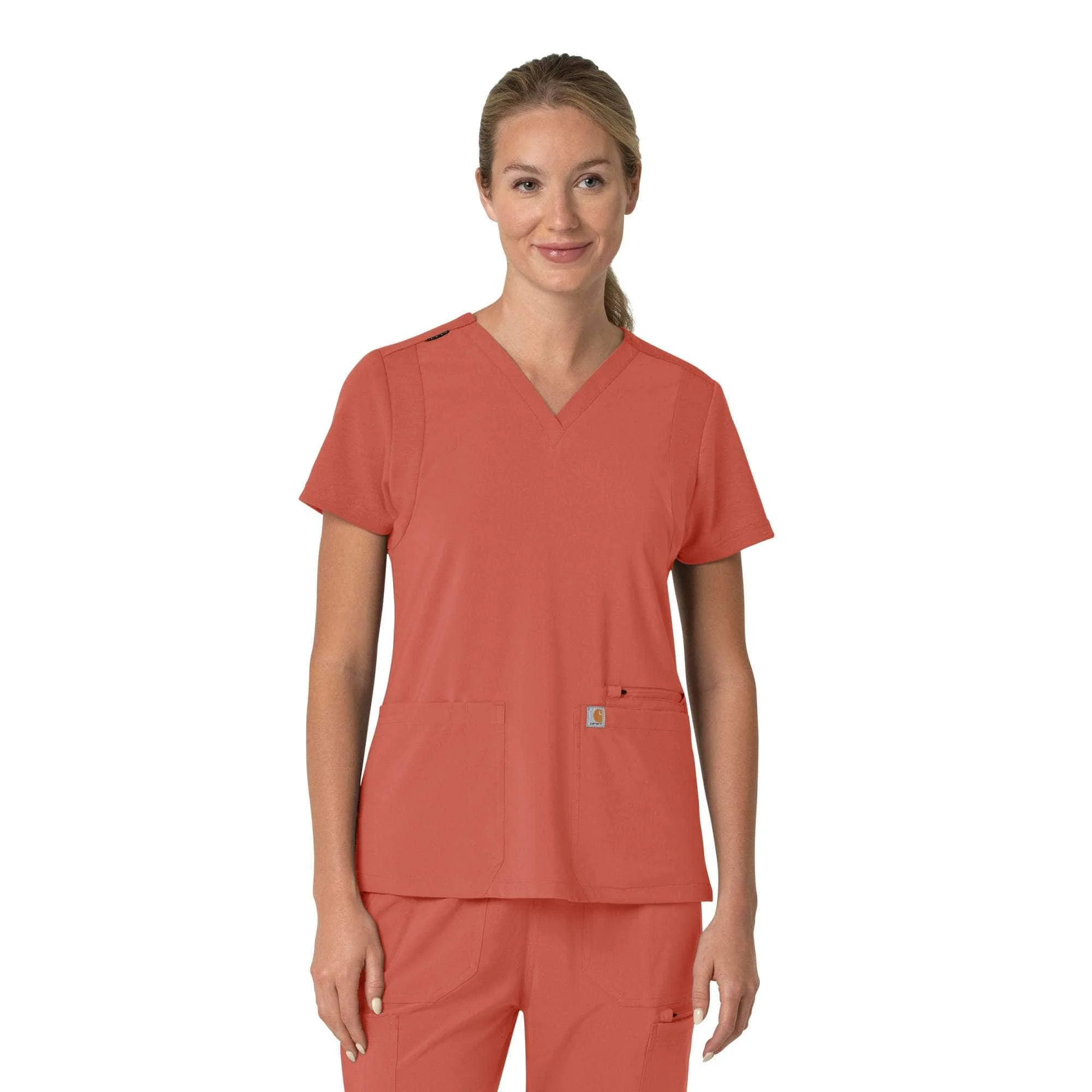 Women's Force Cross-Flex Flex Panel V-Neck Scrub Top - 1