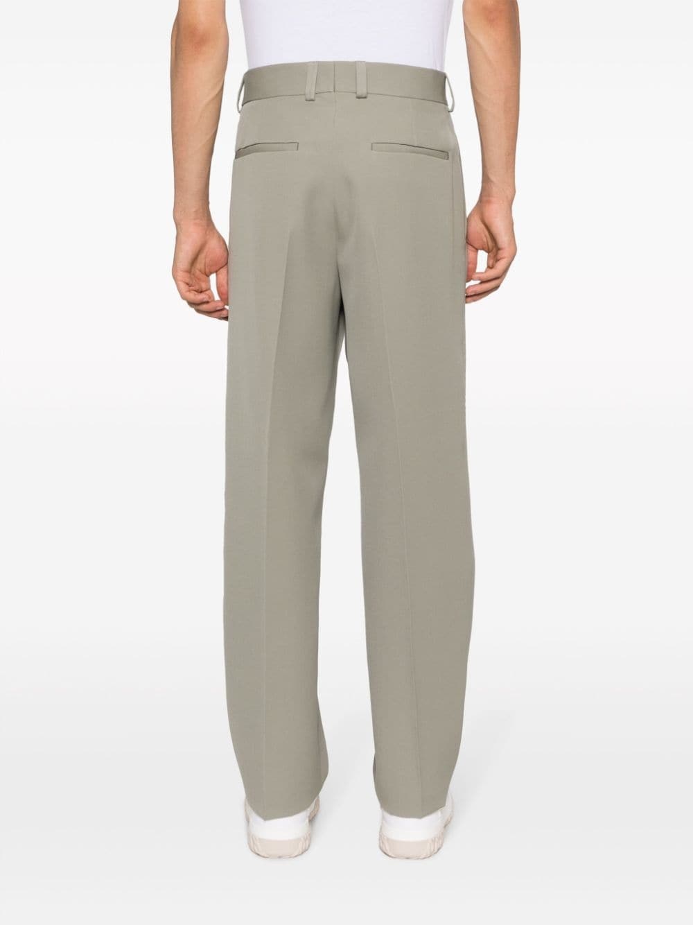 straight-leg tailored trousers - 4