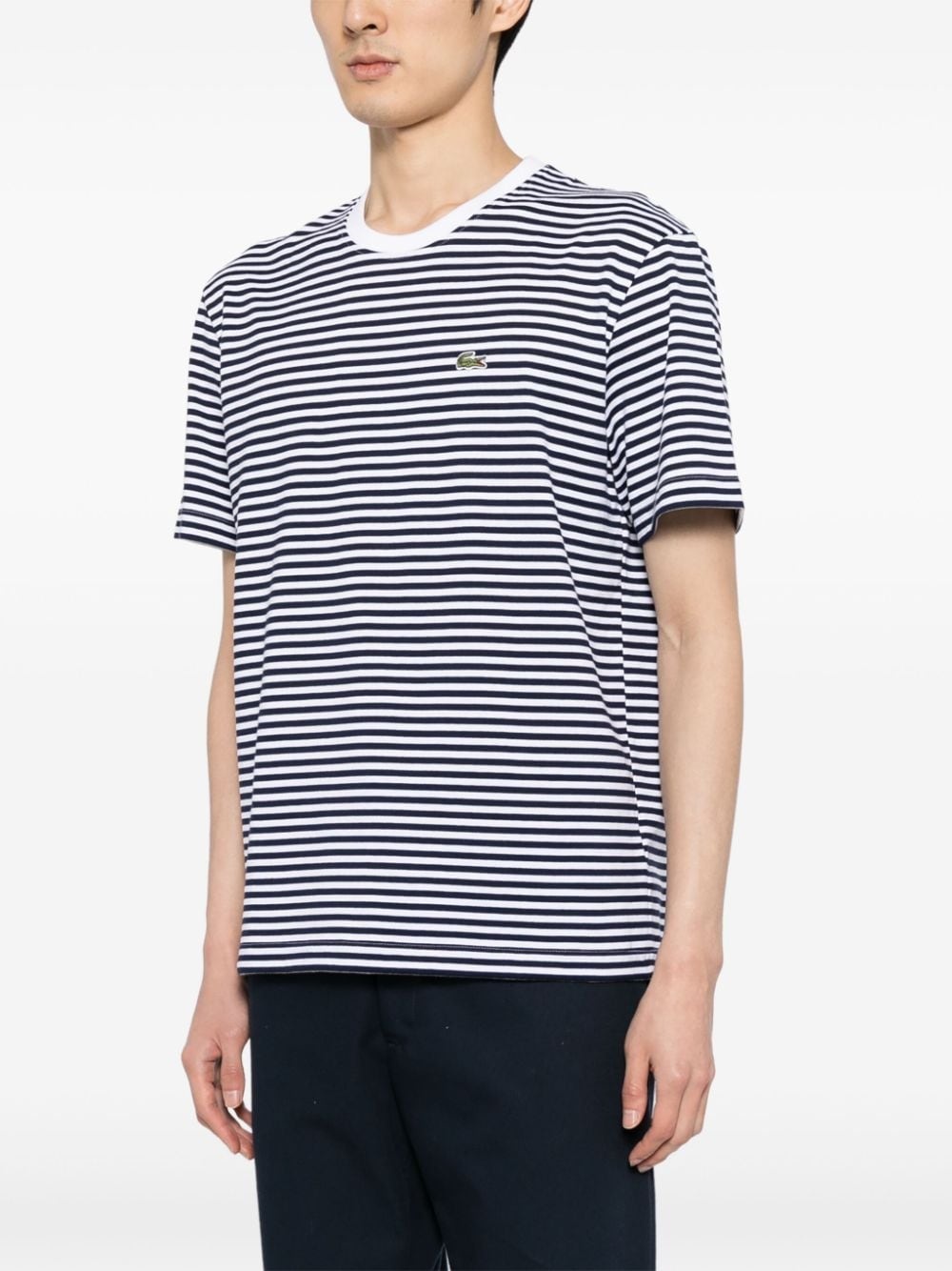 striped cotton T-shirt - 3