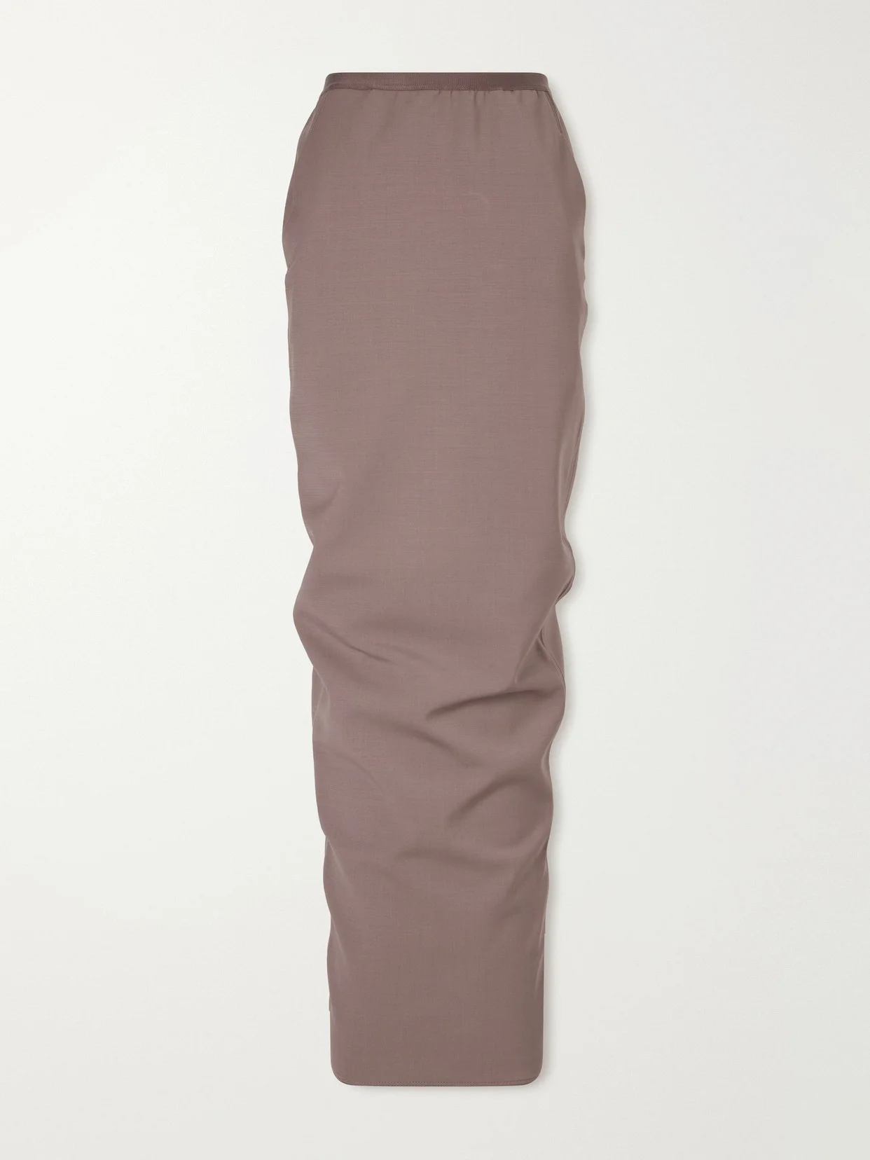 Soft Pillar Wool-stretch Maxi Skirt - 1