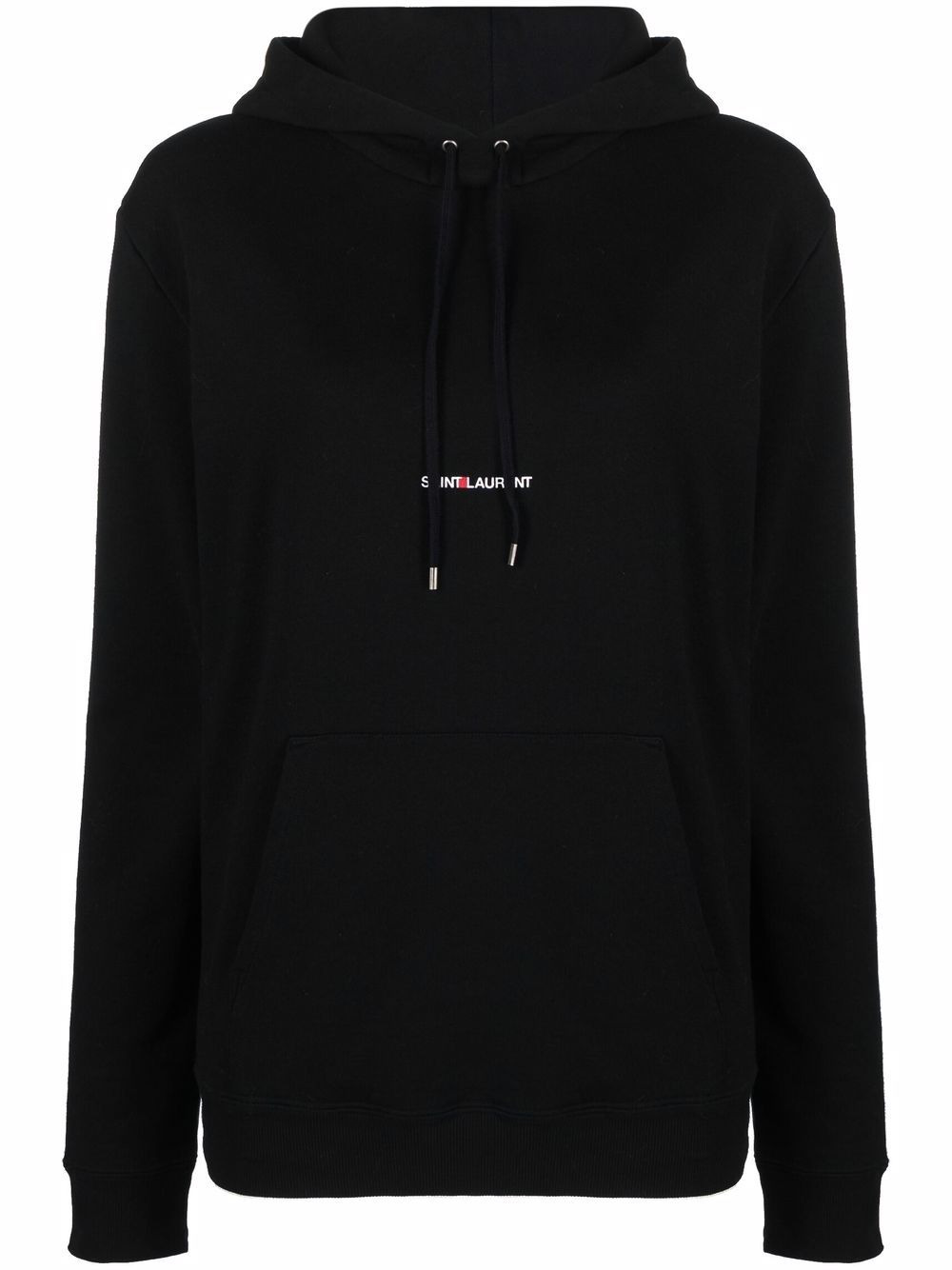 Saint Laurent Women Logo Cotton Hoodie - 2
