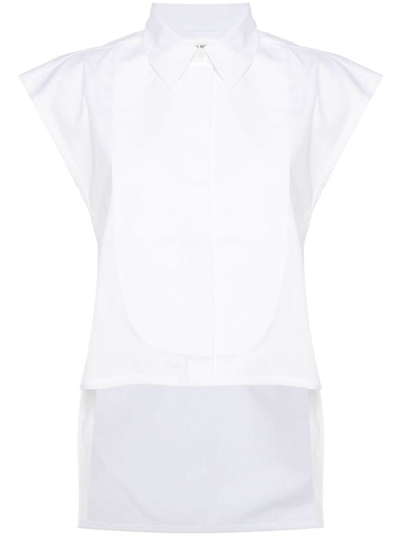 panel-detail sleeveless shirt 1
