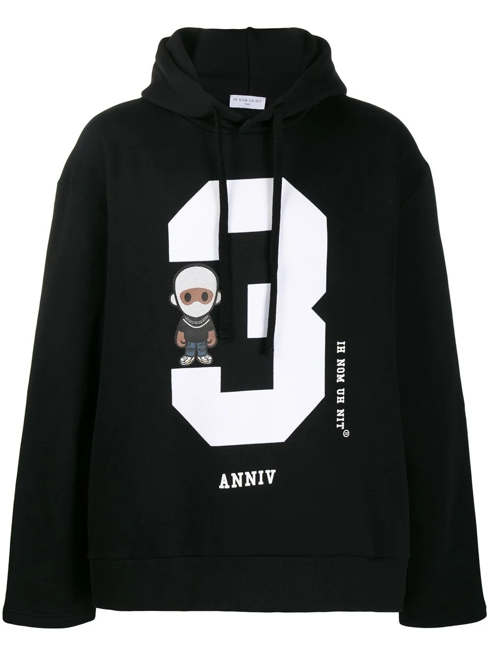 number 3 print hoodie - 1