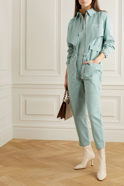 Stella McCartney Buckled printed stretch-cotton jumpsuit outlook