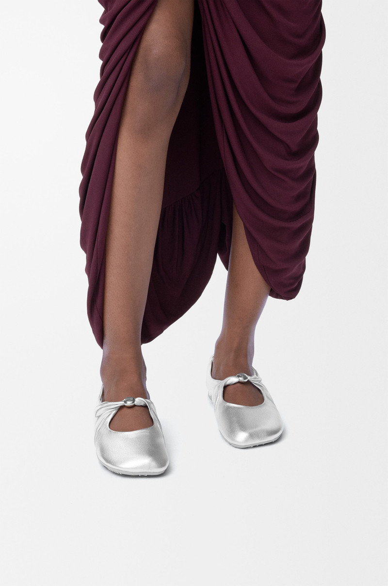 Loewe Pebble Soft ballerina in laminated nappa lambskin outlook