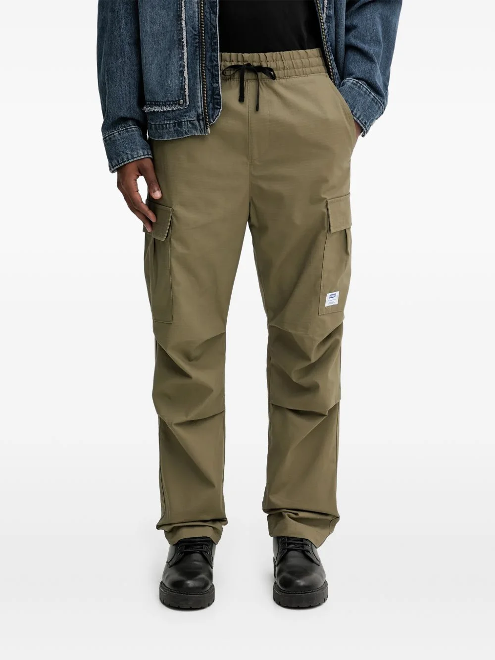 drawstring cargo pants - 1