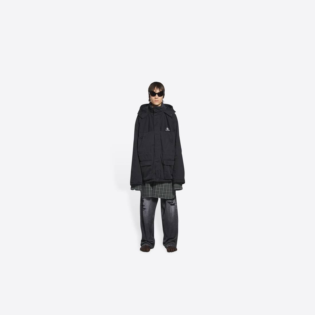 Men's Double B Light Parka in Black - 3