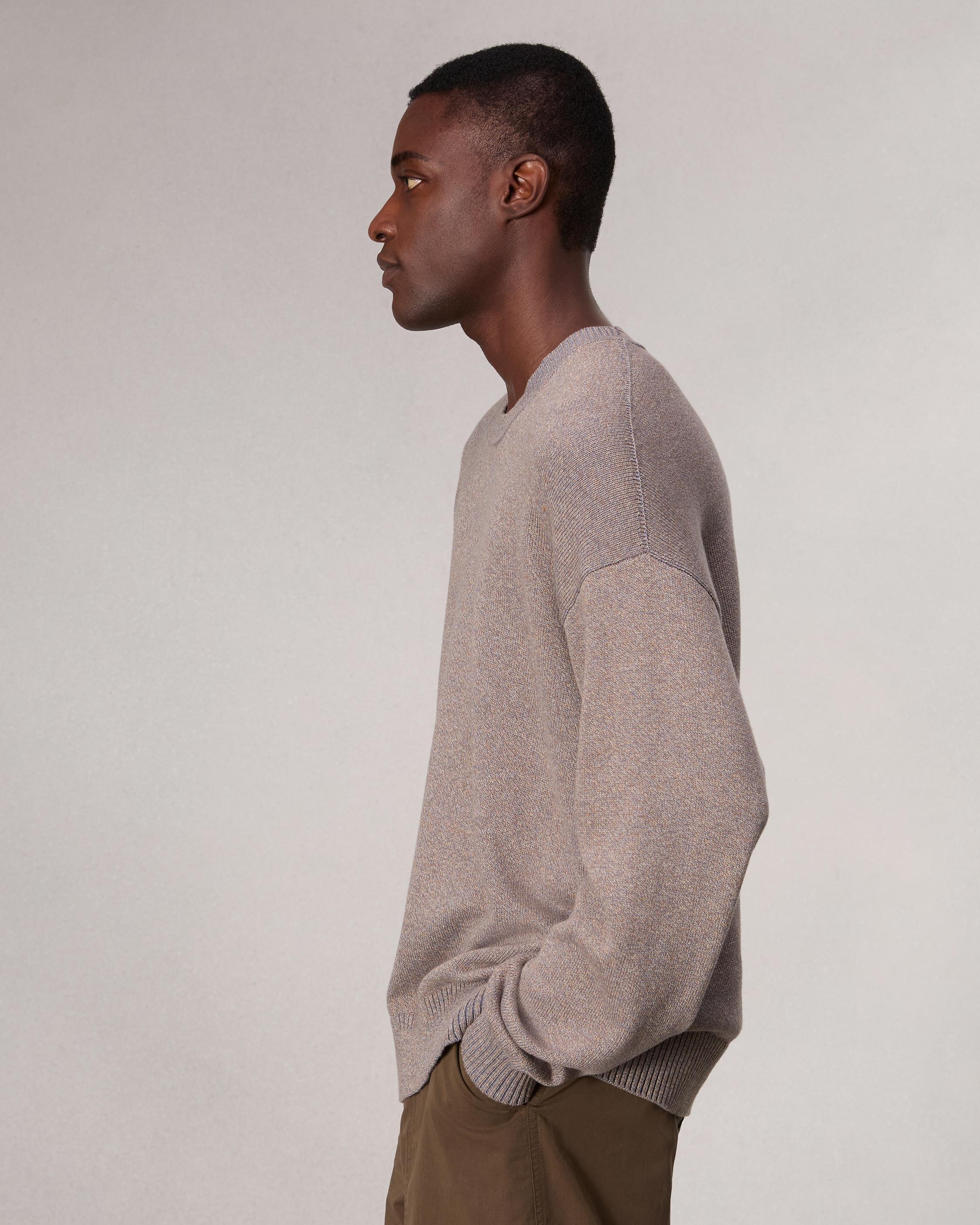 Marled Cotton Sweater - 4