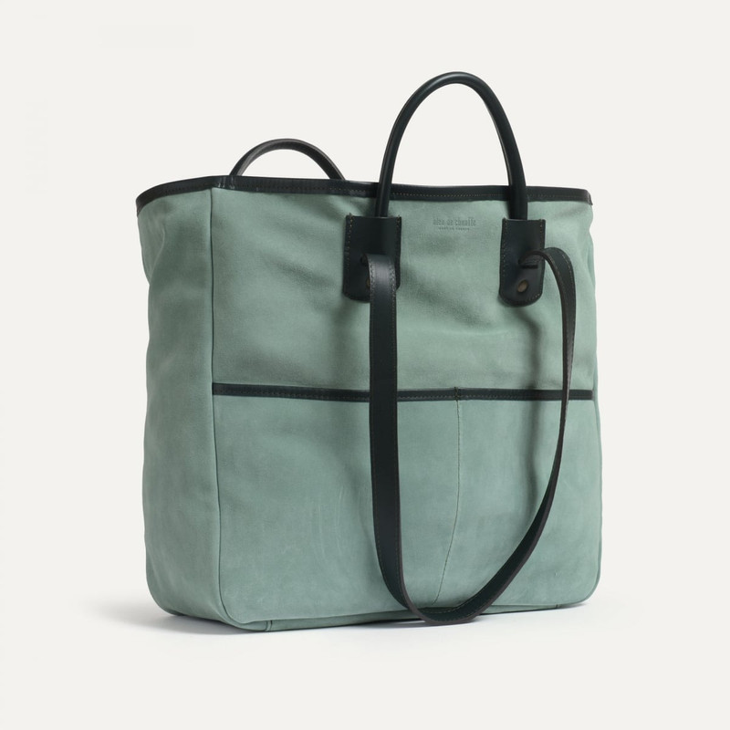 Bleu de Chauffe MELINE TOTE BAG / SUEDE  -  JADE GREEN outlook