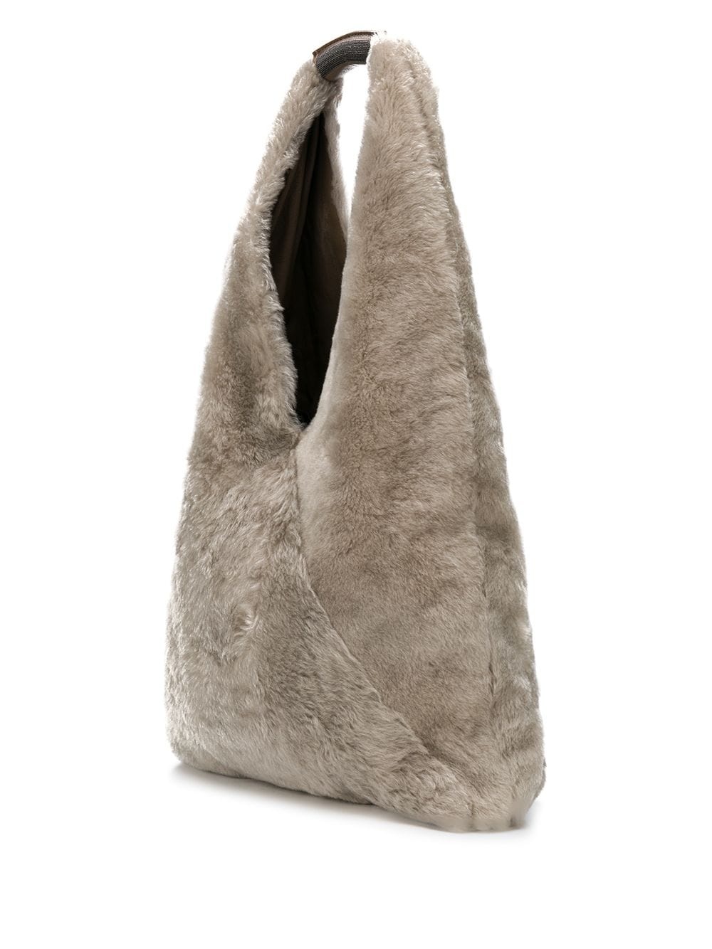 shearling shoulder bag - 3