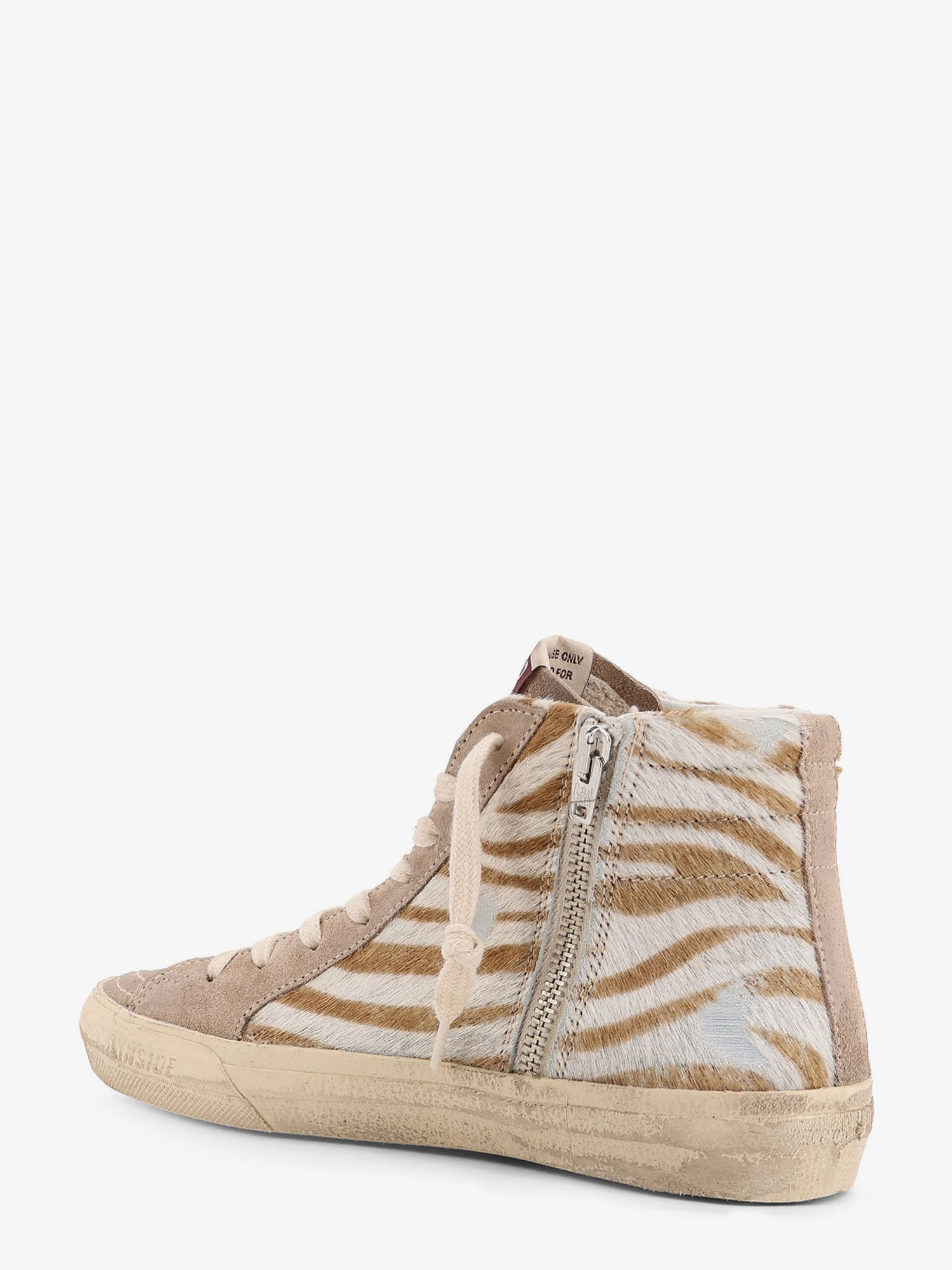Slide Classic Suede And Pony Skin Sneakers - 3