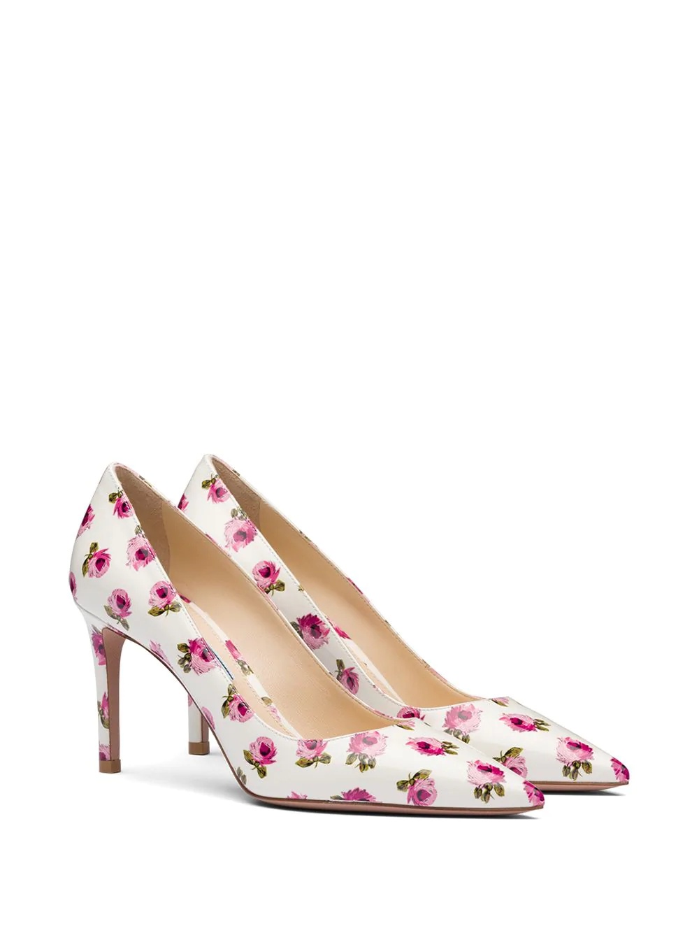 rose print 85 pumps - 2