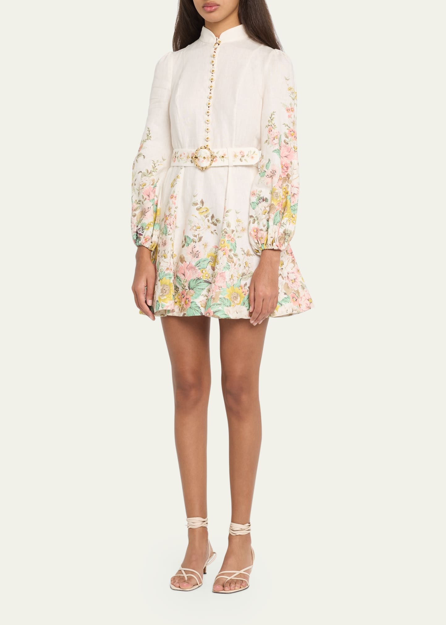 Matchmaker Floral Buttoned Mini Dress - 4