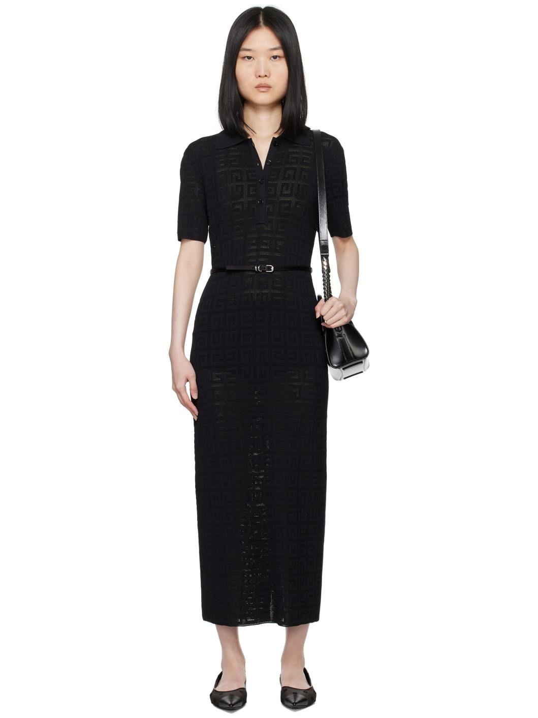 Black Voyou Midi Dress - 1