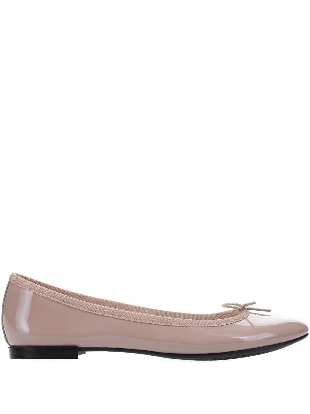 Cendrillon patent-leather bow-detail ballet flats - 1