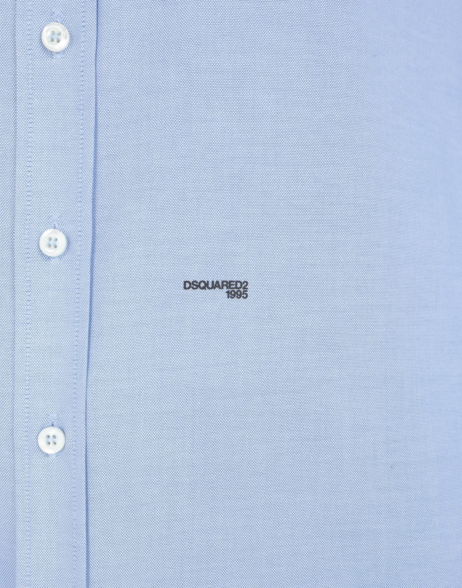 Sky blue Men's Solid Color Shirt - 4